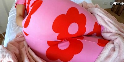 Horny girl with big tits sucks big cock for breakfast and gets hot cum inside her pussy