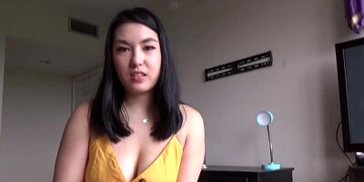 Big Breasted Asian Step Sister Massages Big Brother - Mina Moon - Family Therapy