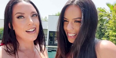 ANGELA WHITE - Dream Busty Bikini Threesome with Autumn Falls