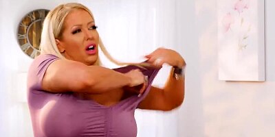 Naughty America - Busty Milf Alura Jenson fucks cock
