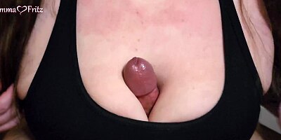 Sports Bra Titfuck with Busty Brunette Beauty POV - EmmaLovesFritz