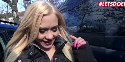 BumsBus - Celina Davis Voluptuous German Babe Wild Car Fuck With Stranger - LETSDOEIT