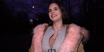 Public Agent 20 Year old Student with Massive Natural Boobs
