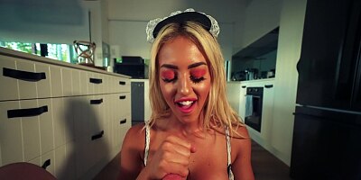 BIG TITS MAID FIT KITTY FUCKS POV