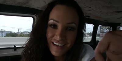 BANGBROS - MILF Pornstar Lisa Ann Rocks The Bang Bus With Her Big Tits