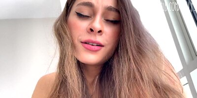 sex with lady in red with big tits in POV
