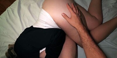 PAWG milf. I love my wife at night, her big tits are jumping. Cum on tits!